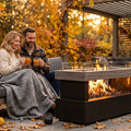 Outdoor Propane Fireplace Built for Year-Round Gathering, 50,000 BTU Output, CSA Certified, Hidden Tank Storage