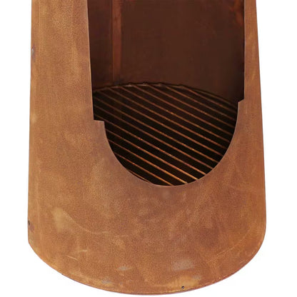 50 In. Rustic Santa Fe Wood-Burning Chimenea