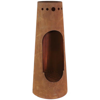 50 In. Rustic Santa Fe Wood-Burning Chimenea