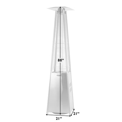 Coronado Brushed Bronze Pyramid Flame Patio Heater