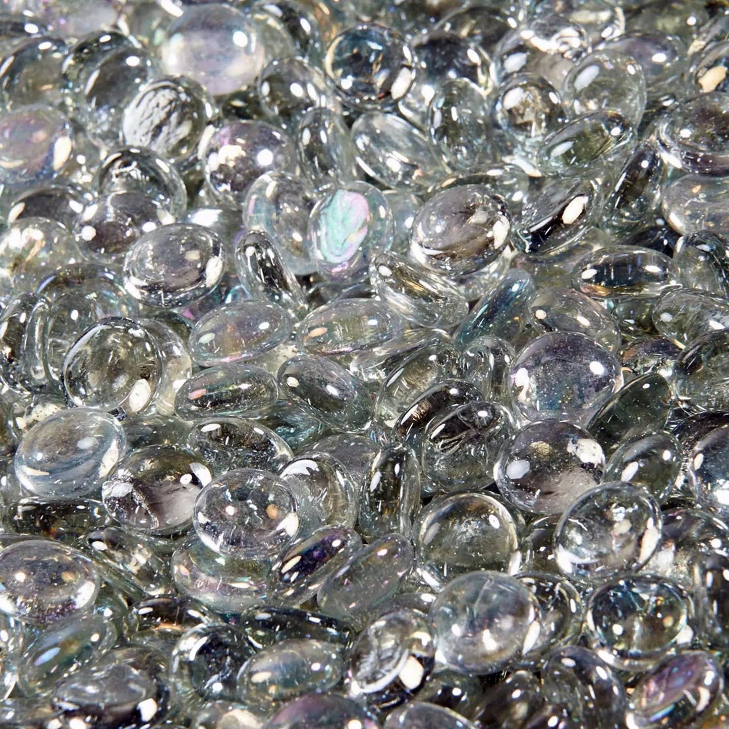 Fire Glass in Crystal Clear Half-Round Droplets (4.4 LB)