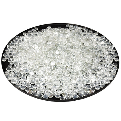 Fire Glass in Crystal Clear Half-Round Droplets (4.4 LB)
