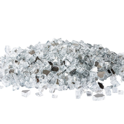 Crystal Clear Reflective Fire Glass