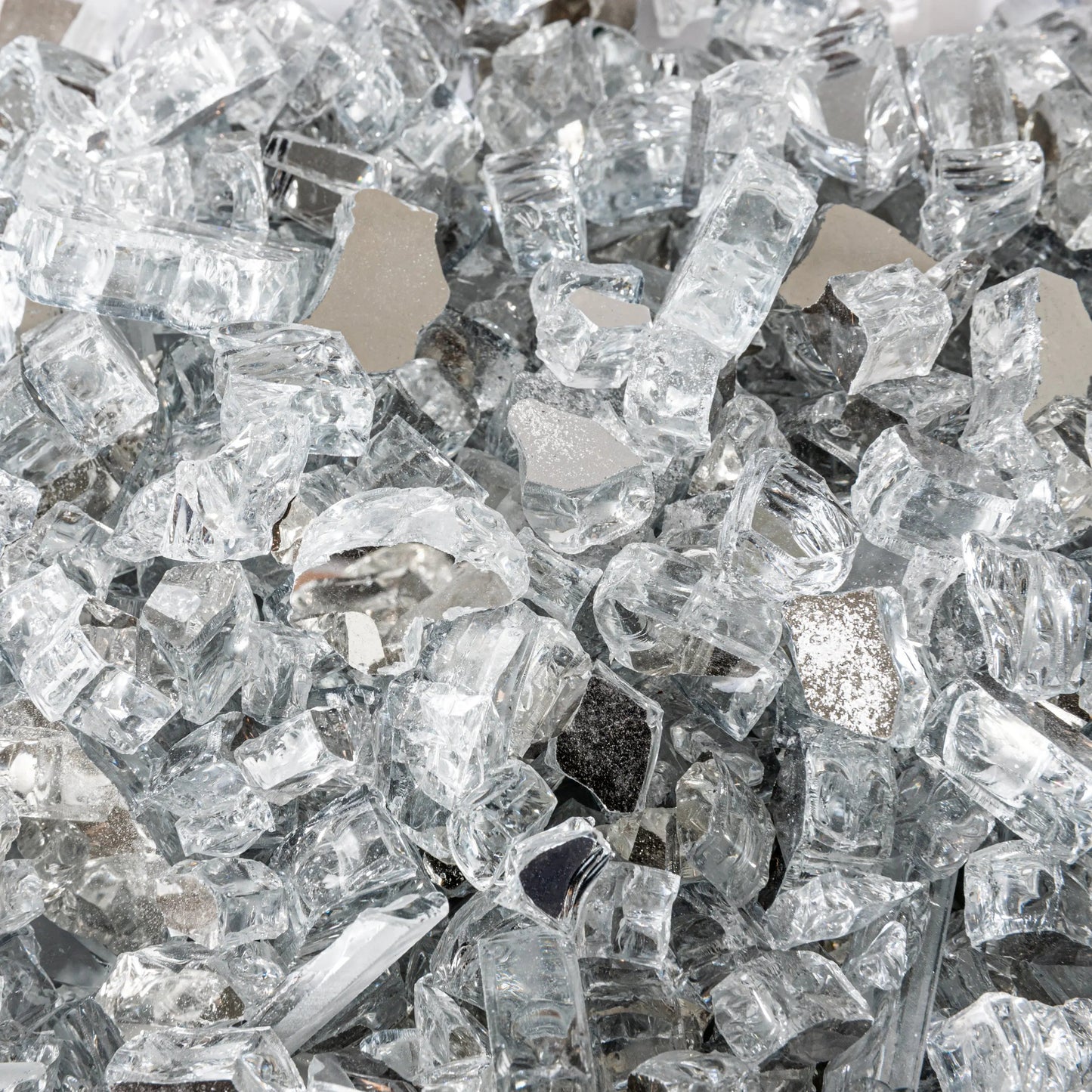 Crystal Clear Reflective Fire Glass