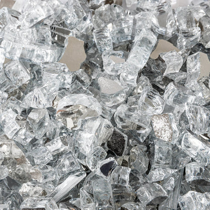 Crystal Clear Reflective Fire Glass