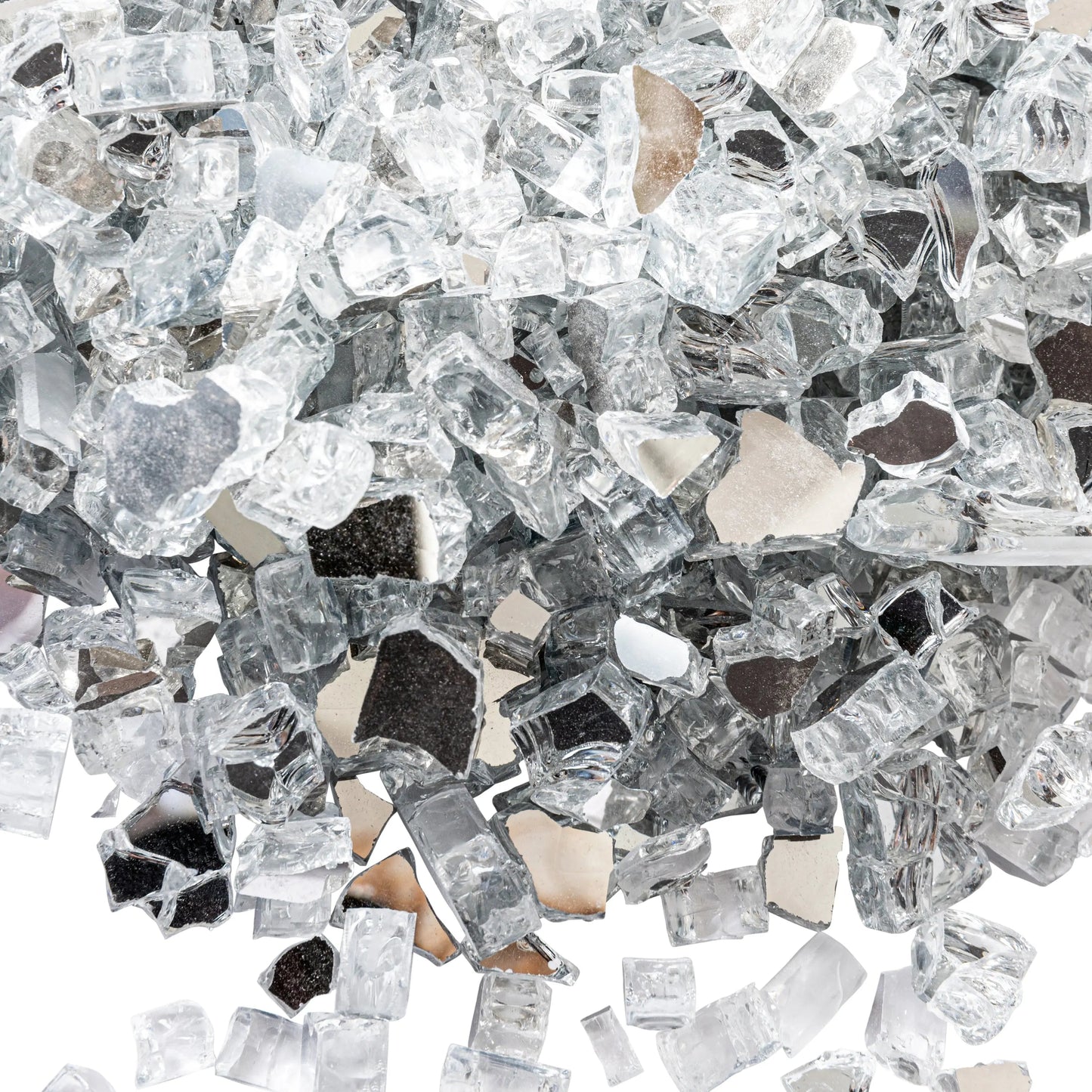 Crystal Clear Reflective Fire Glass