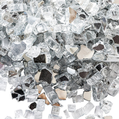 Crystal Clear Reflective Fire Glass
